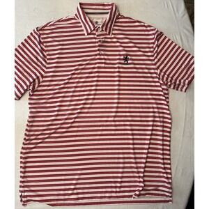 Levelwear Mens Golf Shirt Polo XL Striped High Performance Golfcore